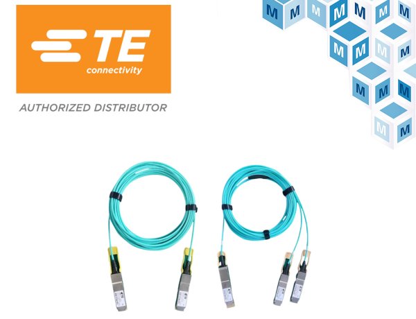 Mouser Now Stocking TE Connectivity's Active Optical Cable Assemblies ...